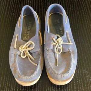Sperry top siders boat shoes in blue